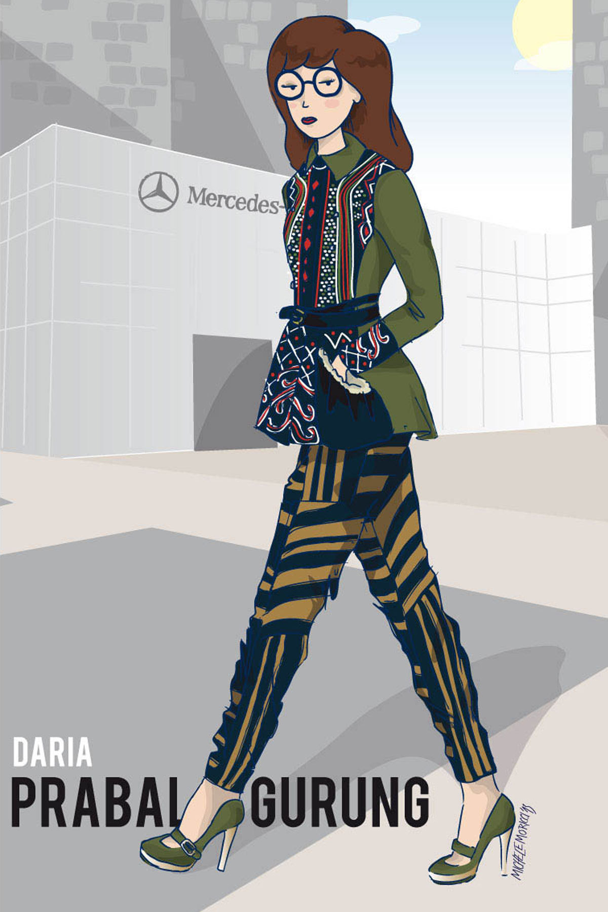 Daria at Fashion Week