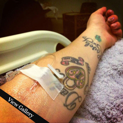 celebrities twitter hospital pics