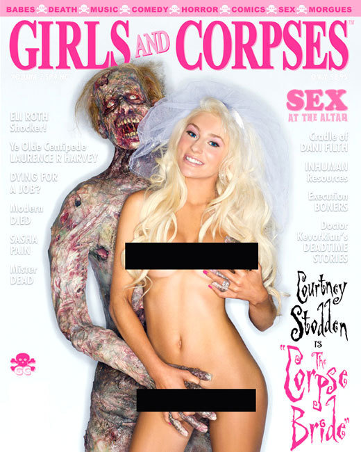 Courtney Stodden poses nude for Girls and Corpses magazine, which is an actual magazine that exists!