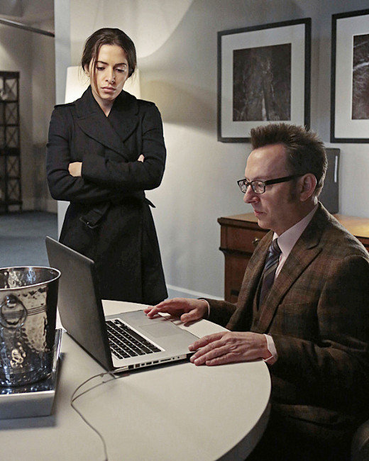 Michael Emerson and Sarah Shahi, Person of Interest