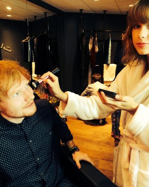 Taylor Swift and Ed Sheeran
