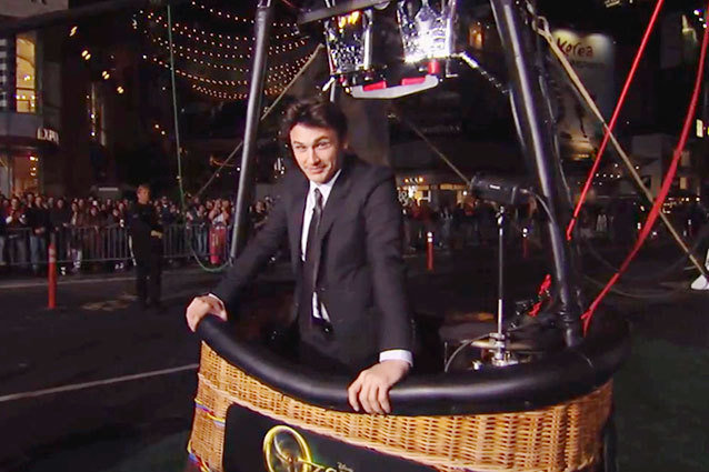 James Franco in a Hot Air Balloon