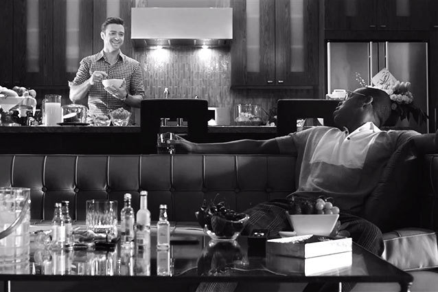 Justin and JayZ Breakfast Suit and Tie Music Video