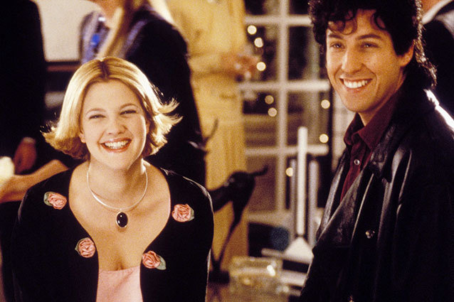 Adam Sandler and Drew Barrymore in 'The Wedding Singer'