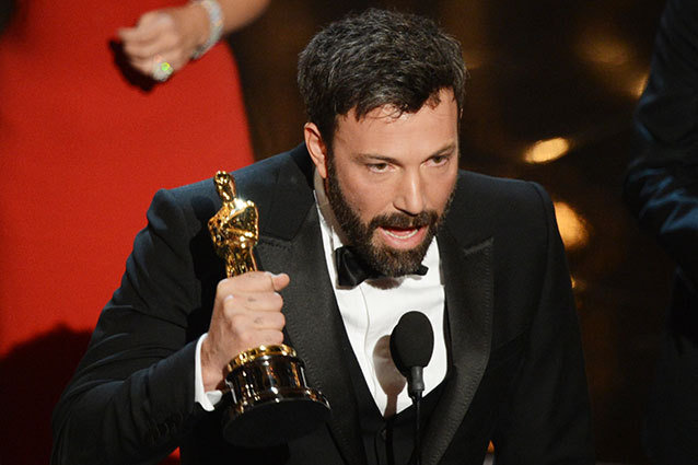 Ben Affleck accepts the Best Picture Oscar for Argo