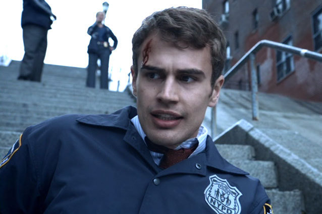 Theo James Action Scene Sexy Golden Boy