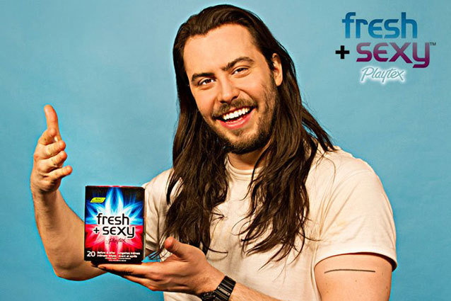 Andrew WK Playtex Ad