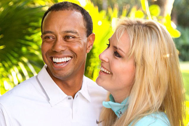 Lindsey Vonn and Tiger Woods