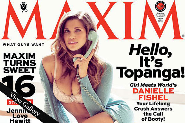 Danielle Fishel on the cover of Maxim Magazine