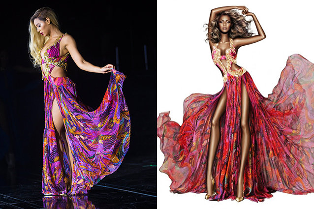 Credit: Beyonce/Tumblr; Roberto Cavalli