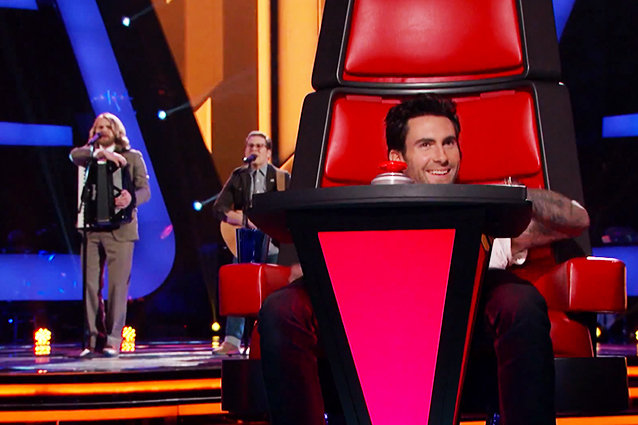 adam slouching the voice