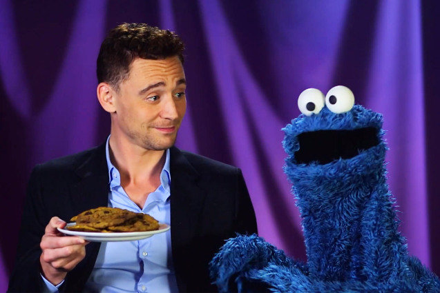 Tom Hiddleston Teaches Cookie Monster About Patience