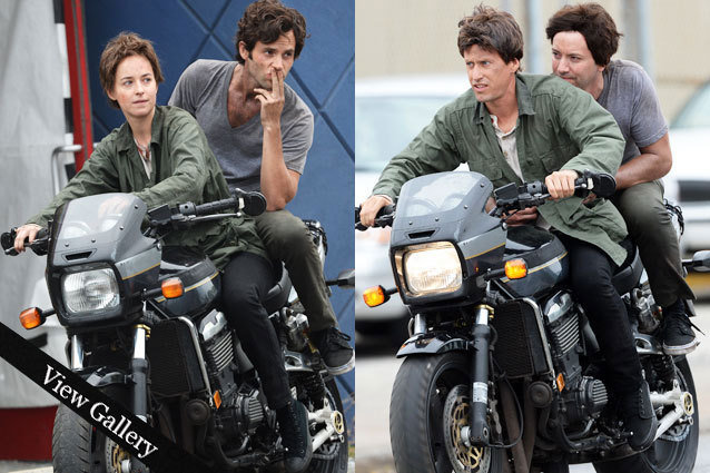 Dakota Johnson, Penn Badgley, Stunt Doubles