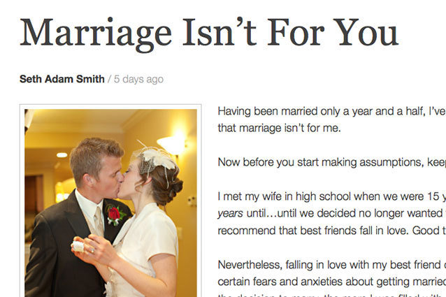 Marriage Isn't For You, Article