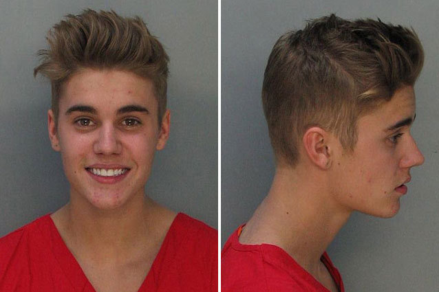 Justin Bieber Mugshot