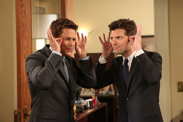 Parks and Recreation, Adam Scott and Rob Lowe