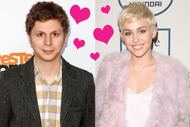 Michael Cera and Miley Cyrus