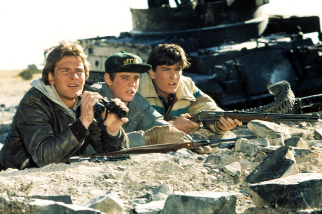 Red Dawn, Patrick Swayze, C. Thomas Howell and Charlie Sheen