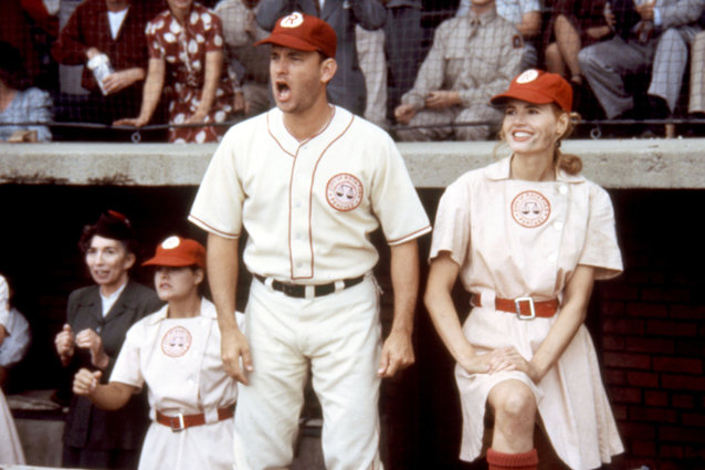 A League of Their Own, Tom Hanks and Geena Davis