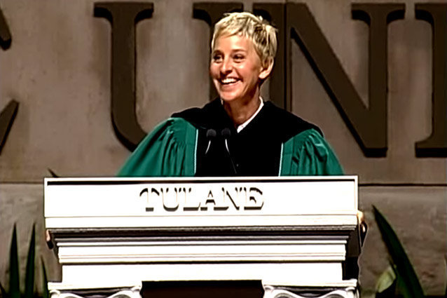 Ellen DeGeneres, Tulane Commencement Speech 2009