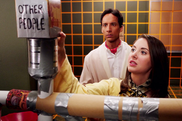 Danny Pudi and Alison Brie, Community