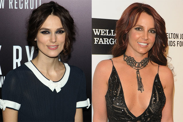 Keira Knightley and Britney Spears