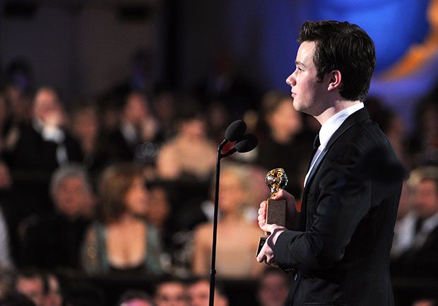 Chris Colfer Glee Golden Globes acceptance speech
