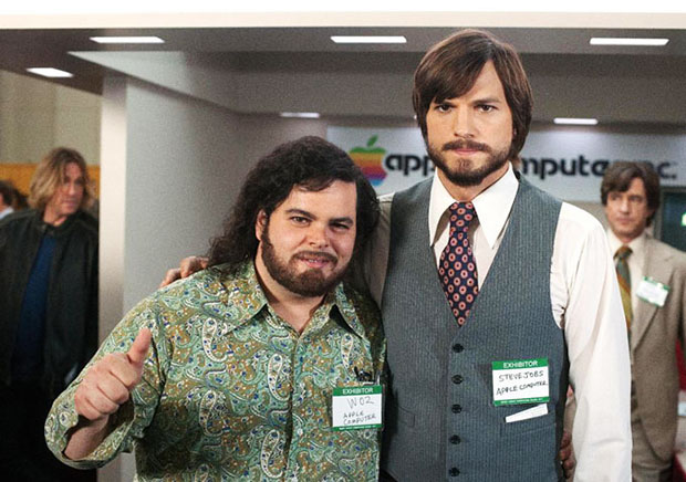 Ashton Kutcher and Josh Gad in Steve Jobs biopic