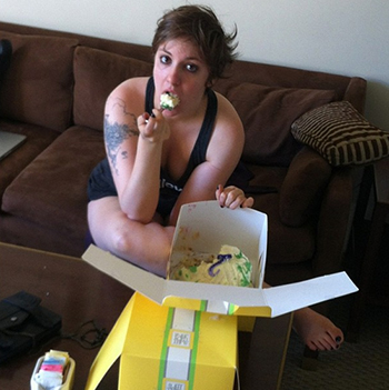 lena dunham cake