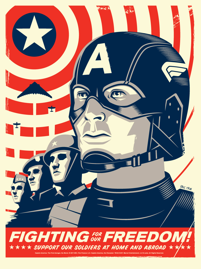 UPDATE: More Patriotic 'Captain America' Propaganda Posters