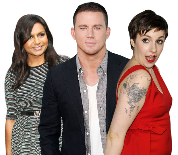 Lena Dunham Mindy Kaling Channing Tatum