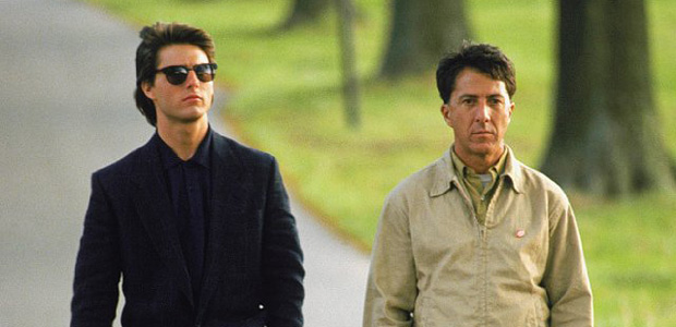 Tom Cruise and Dustin Hoffman in Rain Man