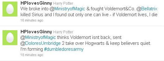 Harry Potter Tweet