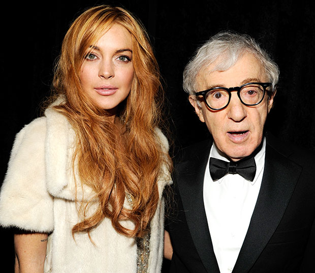 Lindsay Lohan and Woody Allen at New York Fashion Week