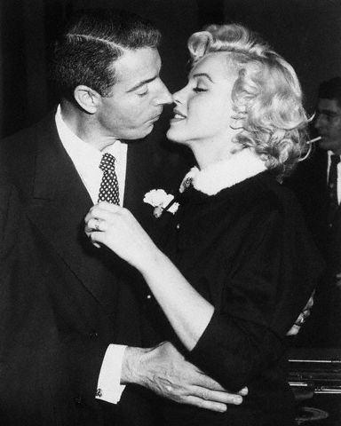 Joe DiMaggio and Marilyn Monroe