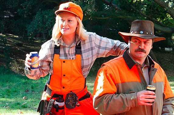 Parks and Rec Leslie and Ron Hunting