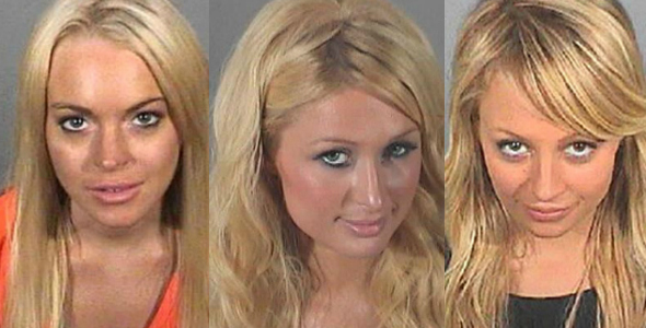 Pretty celeb mugshots