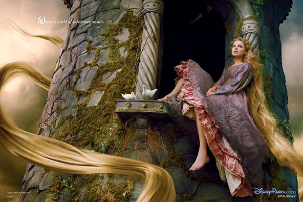 Taylor Swift is Rapunzel in Disney Parks photo shoot